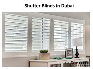 Shutter Blinds