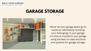 Garage Storage Solutions