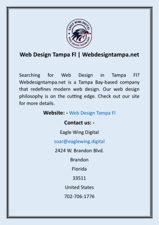 Web Design Tampa Fl  Webdesigntampa.net