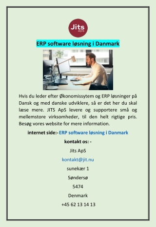 ERP software løsning i Danmark