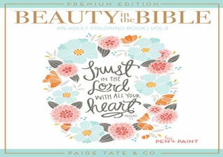 download Beauty in the Bible: Adult Coloring Book Volume 2, Premium Edition (Chr