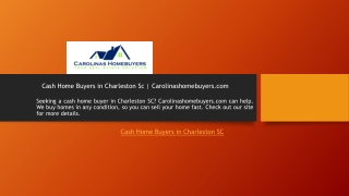 Cash Home Buyers in Charleston Sc Carolinashomebuyers.com