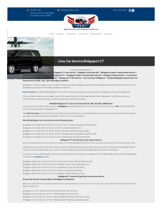 Limo  Service Bridgeport CT