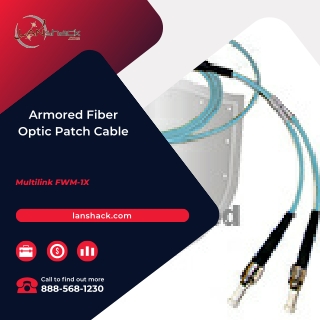 Armored Fiber Optic Patch Cable