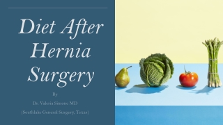 Diet after Hernia Surgery