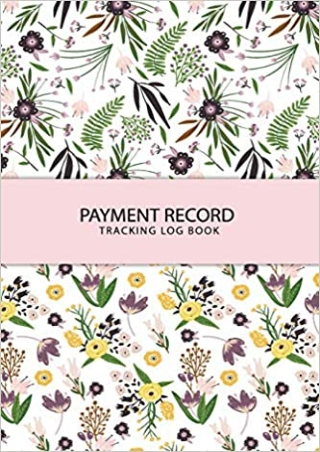 Payment Record Tracking Log Book Cute Flower Money Management Check Debit Card Log Book