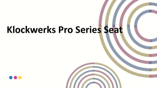 Klockwerks Pro Series Seat