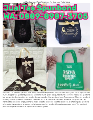 Ö88ᑫ_8ᑫ87_З7Ö5 (WA) Tas Spunbond 80 Cm Tas Spunbond Hijau
