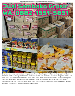 O882–l55l–585l (WA) Cara Buka Grosir Sembako Omset Grosir Sembako