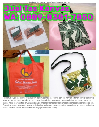 Ö889•8౩8l•ᜪ85Ö (WA) Jenis Kanvas Tas Tas Kain Kanvas Murah