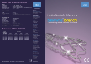 Find Biomime Branch - A Drug Eluting Stent Designed by Meril Life