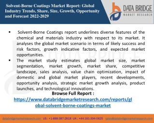 Solvent-Borne Coatings Market Size