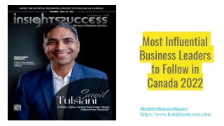 Most Influential Business Leaders to Follow in Canada 2022