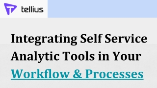 Integrating Self Service Analytic Tools in Your Workflow & Processes