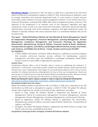 HR Software Market