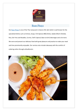 Up to 10% offer Baan Phaya Thai Delivery - Order Now