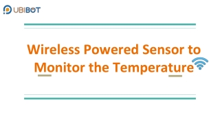 Wi-Fi Powered Sensor to Monitor the Temperature