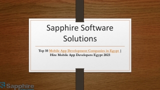 Top 10 Mobile App Development Companies in Egypt  Hire Mobile App Developers Egypt 2023