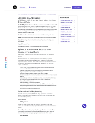 ESE Syllabus 2023: Get an Overview of the Engineering Services Exam - Exam Prepa