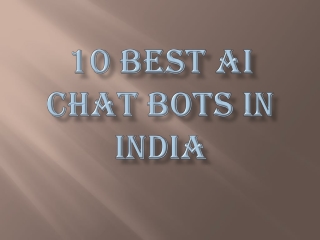 10 Best AI Chat bots in India_Cloudshope