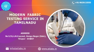 Modern  Fabric Testing Service in India