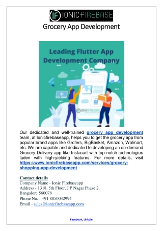 Grocery App Development