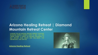 Arizona Healing Retreat | Diamond Mountain Retreat Center