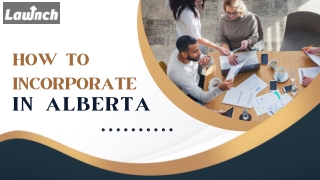 How to Incorporate in Alberta