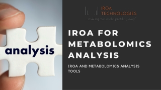 Metabolomics Analysis and IROA