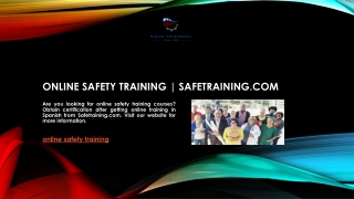 Online Safety Training | Safetraining.com