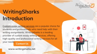 Hire Custom Essay Writing Services Online - WritingSharks
