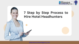 7 Step by Step Process to Hire Hotel Headhunters