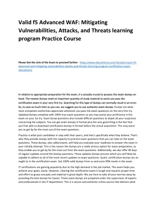 f5 Advanced WAF: Mitigating Vulnerabilities, Attacks, and Threats