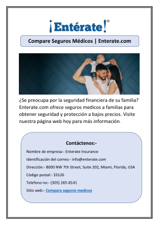 Seguro de Sauld en Miami | Enterate Insurance