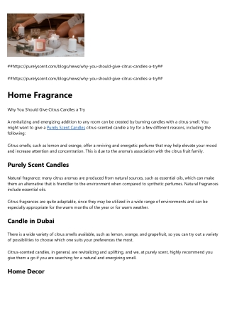 Purely Scent Candles