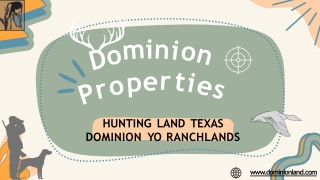 Exotic Hunting Ranches For Sale In Texas | Dominion Lands