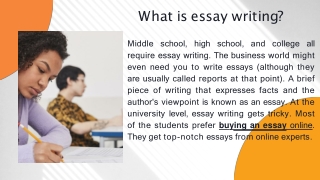 What is essay writing