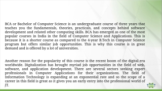 Why Should You Choose Best Colleges in India for BCA Courses in 2023_