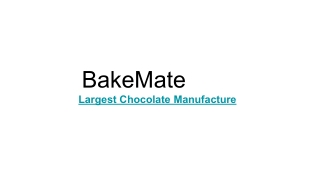 BakeMate - Largest Chocolate Biscuit Manufacturers