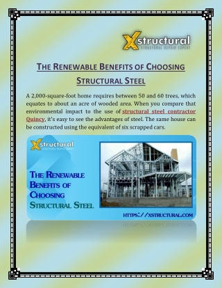 The Renewable Benefits of Choosing Structural Steel