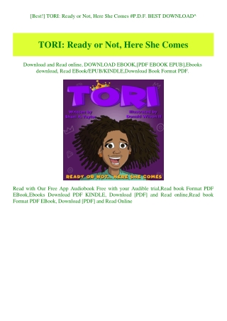 [Best!] TORI Ready or Not  Here She Comes #P.D.F. BEST DOWNLOAD^