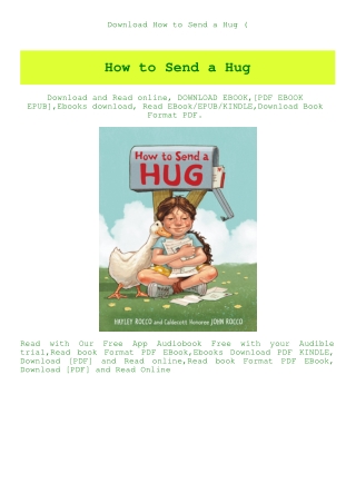 Download How to Send a Hug (E.B.O.O.K. DOWNLOAD^
