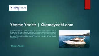 Xtreme Yachts | Xtremeyacht.com