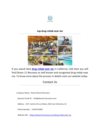top drug rehab near me
