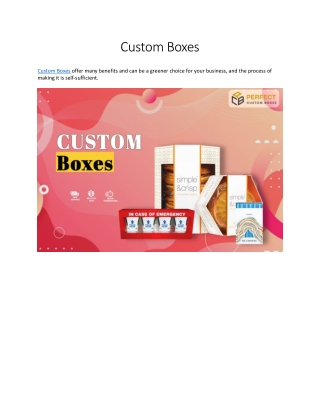 Custom Boxes