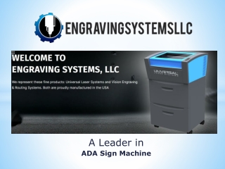 ADA Sign Machine