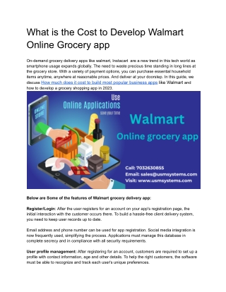 walmart blog - Google Docs