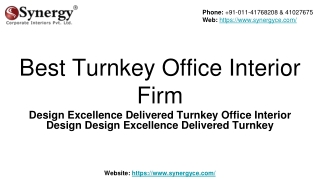 Best Turnkey Office Interior Firm