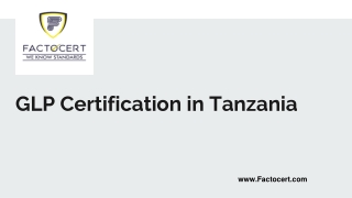 glp certification in tanzania