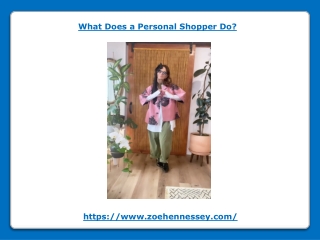 What Does a Personal Shopper Do